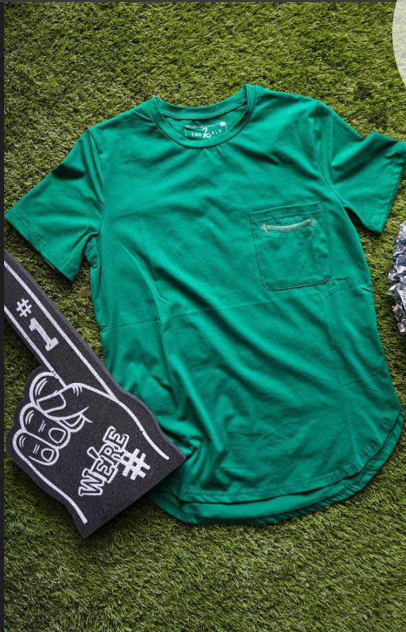 Emerald Green Pocket Tee